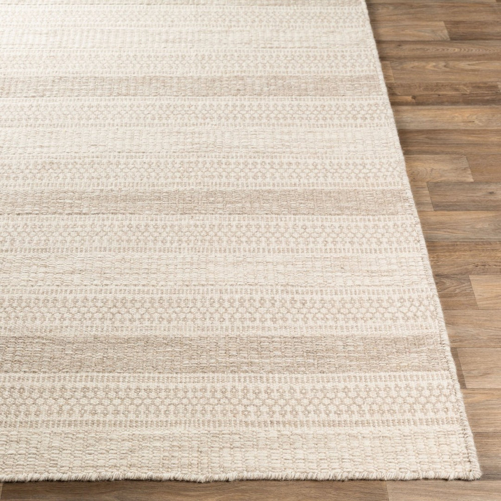Livabliss Mardin Handwoven Wool Flatweave Rug Global Eclectic Pattern for Entryways and Living Rooms Cream, Medium G 2' x 3' MDI2302-23