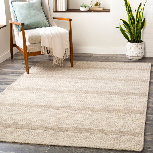 Livabliss Mardin Handwoven Wool Flatweave Rug Global Eclectic Pattern for Entryways and Living Rooms Cream, Medium G 2' x 3' MDI2302-23