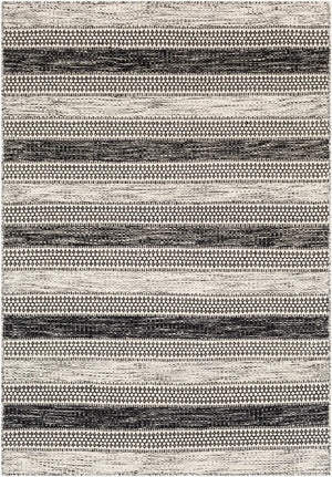 Surya Mardin 2' X 3' Handwoven Wool Rug - Unique Global Style, Easy Care, Perfect For High Traffic Spaces! Black Wool Mdi2304-23