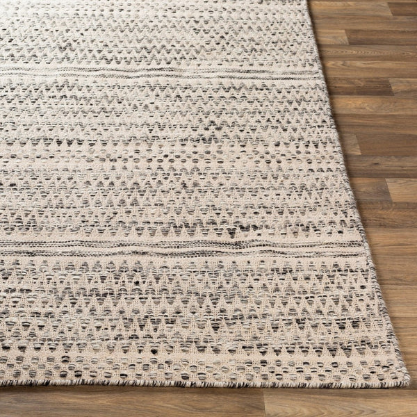 Livabliss Mardin Handwoven Wool Cotton Flatweave Rug Bohemian Global Style for Entryways Beige, Gray 2' x 3' MDI2305-23