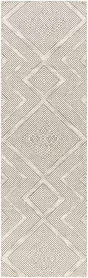 Surya Mardin 2' X 3' Handwoven Wool Rug - Unique Global Style, Easy Care, Perfect For High Traffic Spaces! Medium Gray Wool Mdi2309-268
