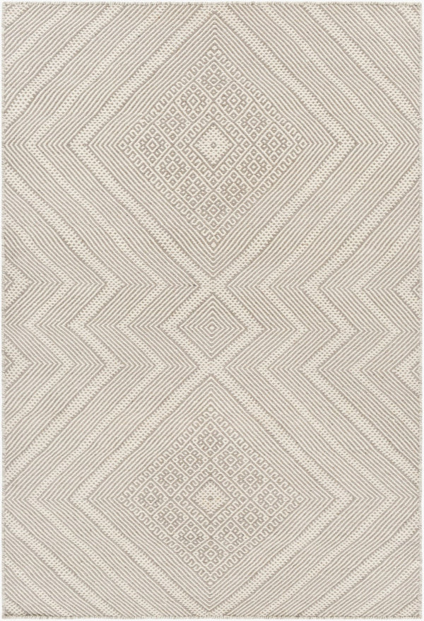 Surya Mardin 2' X 3' Handwoven Wool Rug - Unique Global Style, Easy Care, Perfect For High Traffic Spaces! Medium Gray Wool Mdi2309-3656