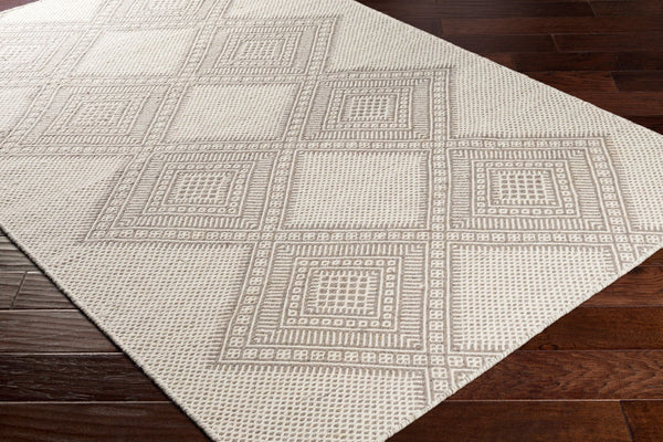 Surya Mardin 2' X 3' Handwoven Wool Rug - Unique Global Style, Easy Care, Perfect For High Traffic Spaces! Gray Wool Mdi2311-3656