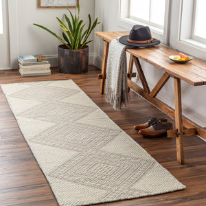 Surya Mardin 2' X 3' Handwoven Wool Rug - Unique Global Style, Easy Care, Perfect For High Traffic Spaces! Gray Wool Mdi2311-268