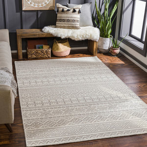 Surya Mardin 2' X 3' Handwoven Wool Rug - Unique Global Style, Easy Care, Perfect For High Traffic Spaces! Gray Wool Mdi2312-3656