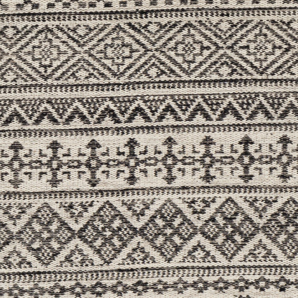 Surya Mardin 2' X 3' Handwoven Wool Rug - Unique Global Style, Easy Care, Perfect For High Traffic Spaces! Black Wool Mdi2313-23