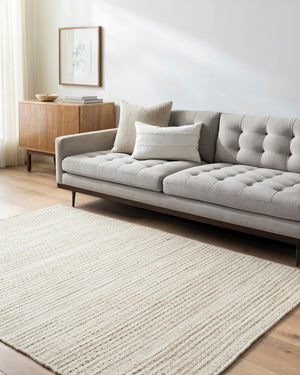 Livabliss Mardin Handwoven Wool Flatweave Accent Rug for Entryways and Bohemian Living Spaces Light Beige 2' x 3' MDI2322-23