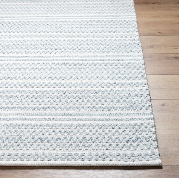 Livabliss Mardin Handwoven Wool Flatweave Runner Rug for Hallways Entryways and Bedside Areas Cream, Light Sl 6' x 9' MDI2323-69