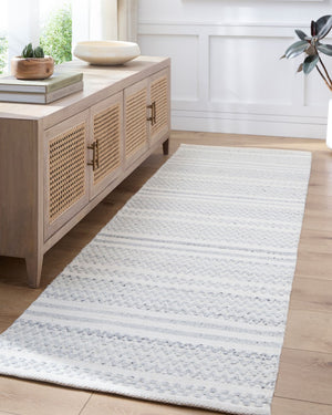 Livabliss Mardin Handwoven Wool Flatweave Runner Rug for Hallways Entryways and Bedside Areas Cream, Light Sl 6' x 9' MDI2323-69
