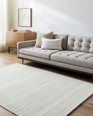 Livabliss Mardin Handwoven Wool Flatweave Rug Traditional Pattern for Entryways and Accent Spaces Cream, Light Sl 2'6" x 8' MDI2325-268