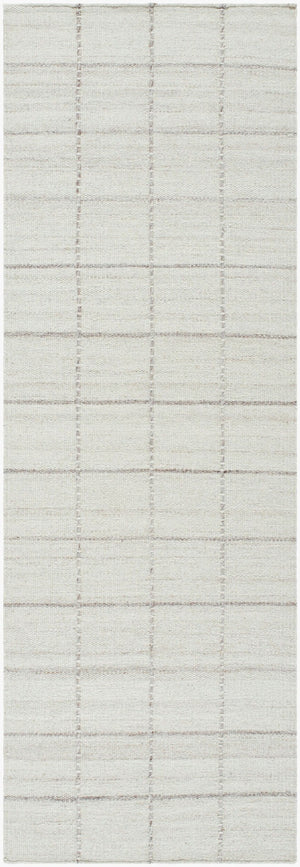 Livabliss Mardin Handwoven Wool Flatweave Accent Rug for Entryways Artisan Crafted in India Tan, Ivory 2'6" x 8' MDI2327-268