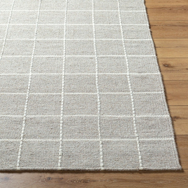 Livabliss Mardin Handwoven Wool Flatweave Accent Rug for Entryways Bathrooms and Small Spaces Pewter, Dove Gr 8'10" x 12' MDI2328-81012