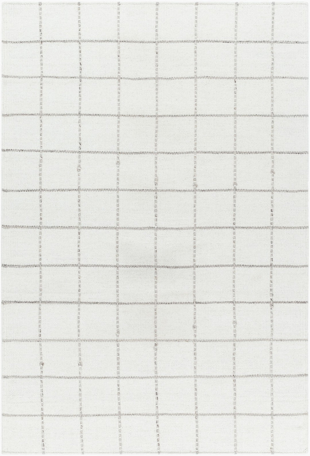 Livabliss Mardin Handwoven Wool Flatweave Rug for Entryways Bathrooms and Bedside Areas Ivory, Charcoal 8'10" x 12' MDI2329-81012