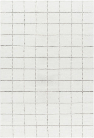 Livabliss Mardin Handwoven Wool Flatweave Rug for Entryways Bathrooms and Bedside Areas Ivory, Charcoal 8'10" x 12' MDI2329-81012