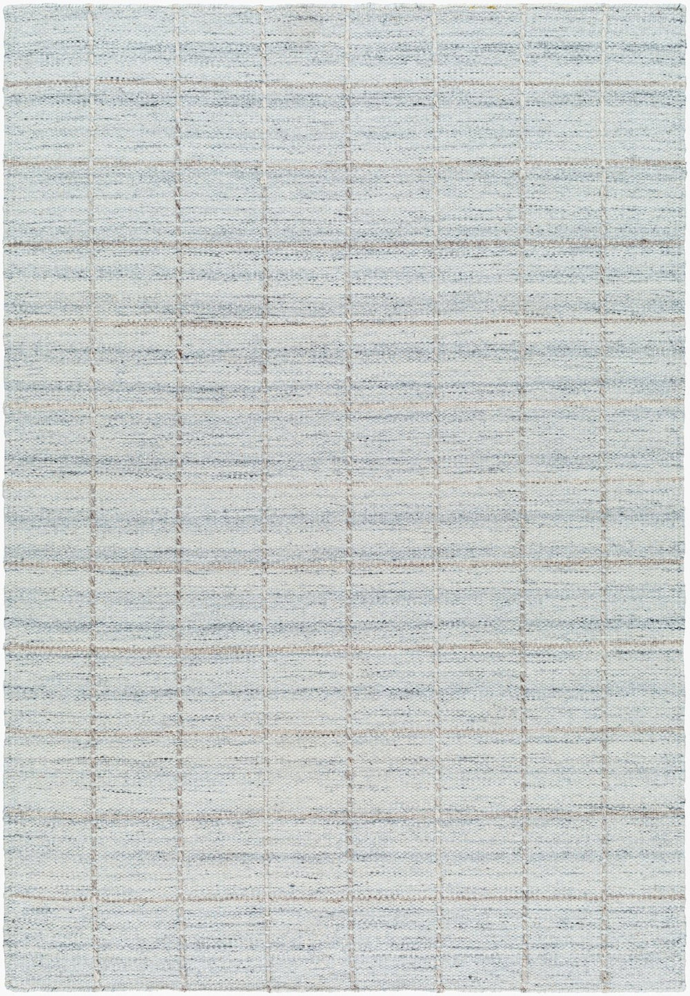 Livabliss Mardin Handwoven Wool Flatweave Rug for Entryways Bathrooms and Small Accent Spaces Pale Gray, Soft 8'10" x 12' MDI2330-81012