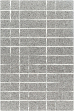 Livabliss Mardin Handwoven Wool Flatweave Rug Artisan Crafted for Entryways and Small Spaces Slate Gray, Ivo 5' x 7'6" MDI2331-576