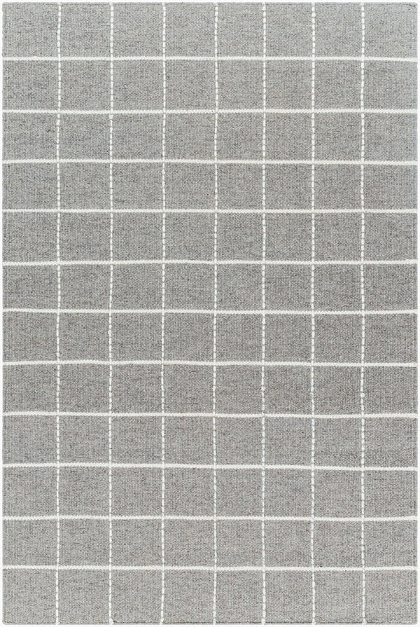 Livabliss Mardin Handwoven Wool Flatweave Rug Artisan Crafted for Entryways and Small Spaces Slate Gray, Ivo 5' x 7'6" MDI2331-576