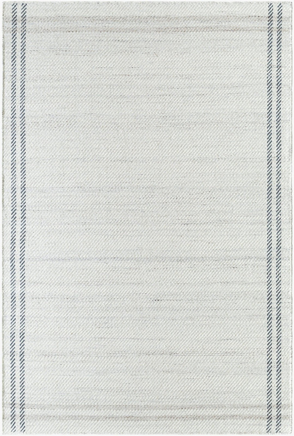 Livabliss Mardin Handwoven Wool Flatweave Rug Artisan Crafted for Entryways and Layered Decor Gray, Ivory 5' x 7'6" MDI2332-576