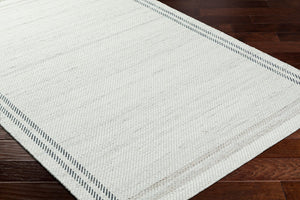 Livabliss Mardin Handwoven Wool Flatweave Rug Artisan Crafted for Entryways and Layered Decor Gray, Ivory 5' x 7'6" MDI2332-576