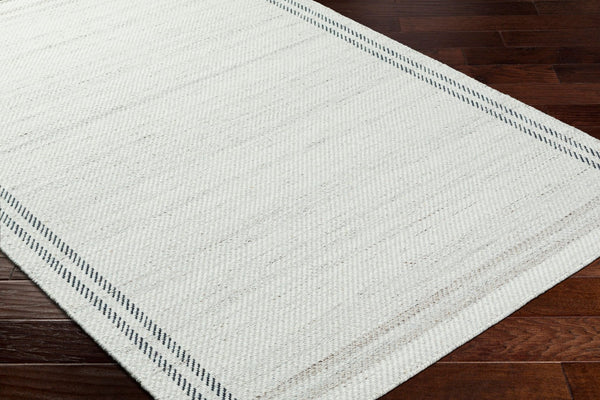 Livabliss Mardin Handwoven Wool Flatweave Rug Artisan Crafted for Entryways and Layered Decor Gray, Ivory 5' x 7'6" MDI2332-576