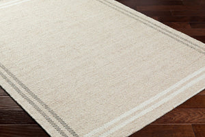 Livabliss Mardin Handwoven Wool Flatweave Accent Rug Artisan Crafted for Entryways and Kitchen Nooks Light Beige, Iv 3'6" x 5'6" MDI2334-3656