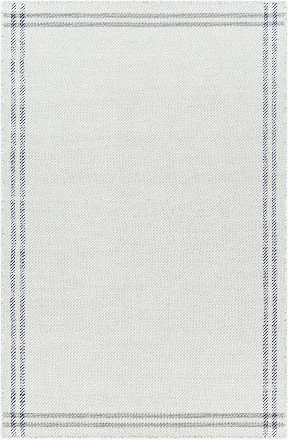 Livabliss Mardin Handwoven Wool Flatweave Accent Rug Artisan Crafted for Entryways and Small Spaces Ivory, Charcoal 8'10" x 12' MDI2335-81012