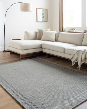 Livabliss Mardin Handwoven Wool Flatweave Accent Rug for Entryways and Layering in Small Spaces Gray, Ivory 2' x 3' MDI2336-23