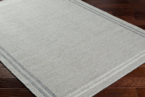 Livabliss Mardin Handwoven Wool Flatweave Accent Rug for Entryways and Layering in Small Spaces Gray, Ivory 2' x 3' MDI2336-23