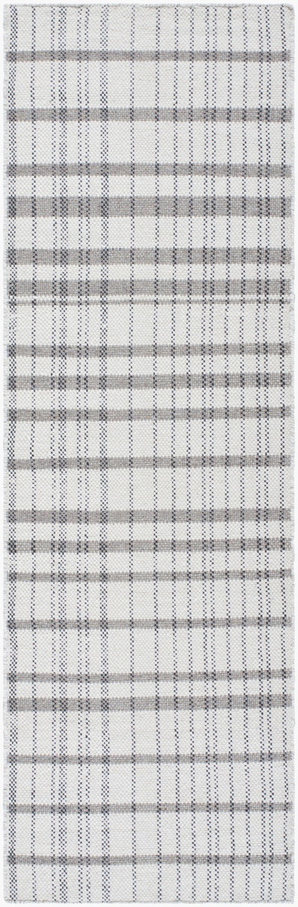 Livabliss Mardin Handwoven Wool Flatweave Rug Artisan Accent for Entryways and Small Spaces Ivory 2'6" x 8' MDI2337-268