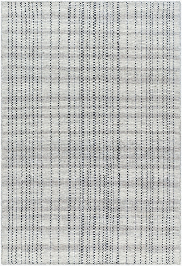 Livabliss Mardin Handwoven Wool Flatweave Accent Rug Artisan Crafted for Entryways and Small Spaces Slate Gray, Cha 8' x 10' MDI2338-810