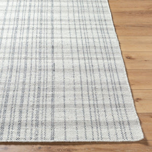 Livabliss Mardin Handwoven Wool Flatweave Accent Rug Artisan Crafted for Entryways and Small Spaces Slate Gray, Cha 8' x 10' MDI2338-810