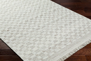Livabliss Mardin Handwoven Wool Flatweave Geometric Accent Rug for Entryway or Kitchen Medium Gray, Li 3'6" x 5'6" MDI2342-3656