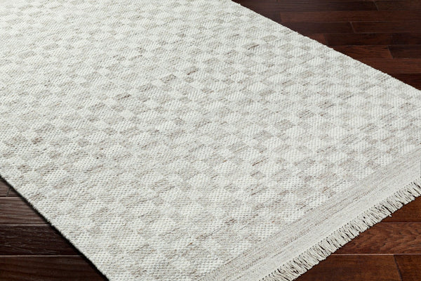 Livabliss Mardin Handwoven Wool Flatweave Geometric Accent Rug for Entryway or Kitchen Medium Gray, Li 3'6" x 5'6" MDI2342-3656