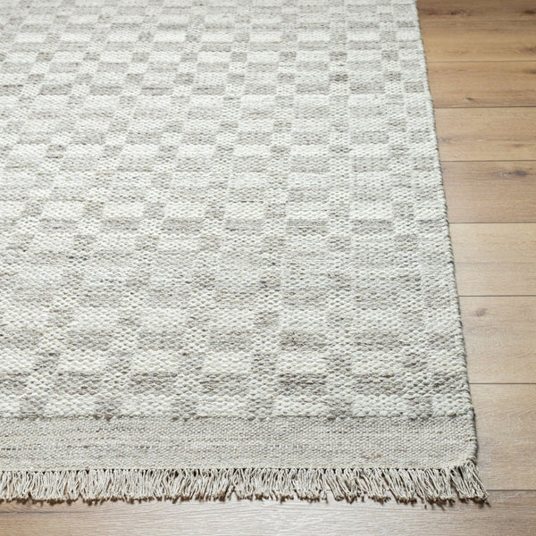 Livabliss Mardin Handwoven Wool Flatweave Geometric Accent Rug for Entryway or Kitchen Medium Gray, Li 3'6" x 5'6" MDI2342-3656