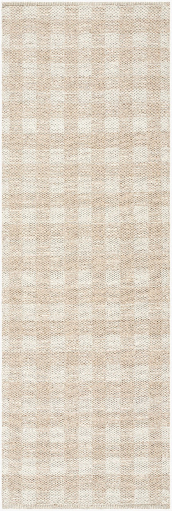 Livabliss Mardin Handwoven Wool Flatweave Accent Rug for Entryways Kitchens and Layered Spaces Tan, Ivory 2'6" x 8' MDI2344-268