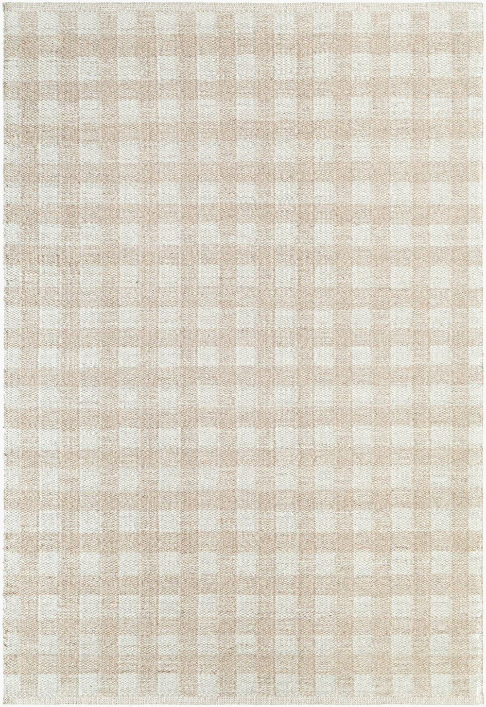 Livabliss Mardin Handwoven Wool Flatweave Accent Rug for Entryways Kitchens and Layered Spaces Tan, Ivory 6' x 9' MDI2344-69