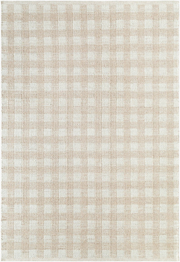 Livabliss Mardin Handwoven Wool Flatweave Accent Rug for Entryways Kitchens and Layered Spaces Tan, Ivory 6' x 9' MDI2344-69