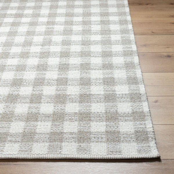 Livabliss Mardin Handwoven Wool Flatweave Rug Artisan Craft for Entryways and High Traffic Spaces Ivory, Tan 3'6" x 5'6" MDI2345-3656