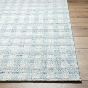 Livabliss Mardin Handwoven Wool Flatweave Rug for Entryways Kitchens and High Traffic Spaces Ivory, Light Sl 5' x 7'6" MDI2347-576