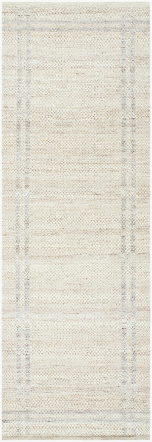 Livabliss Mardin Handwoven Wool Flatweave Rug Artisan Crafted for Entryways and Small Spaces Tan, Ivory 2'6" x 8' MDI2349-268