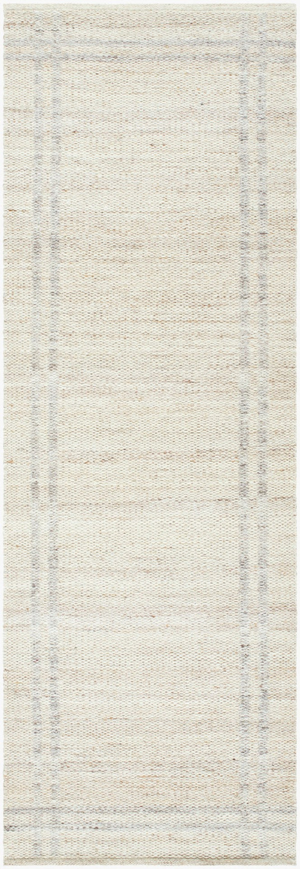 Livabliss Mardin Handwoven Wool Flatweave Rug Artisan Crafted for Entryways and Small Spaces Tan, Ivory 2'6" x 8' MDI2349-268