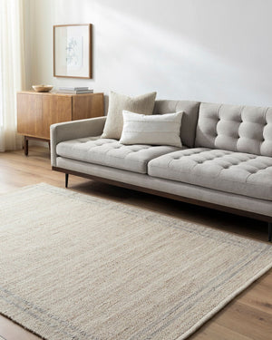 Livabliss Mardin Handwoven Wool Flatweave Rug Artisan Crafted for Entryways and Small Spaces Tan, Ivory 6' x 9' MDI2349-69