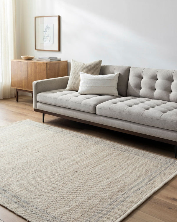Livabliss Mardin Handwoven Wool Flatweave Rug Artisan Crafted for Entryways and Small Spaces Tan, Ivory 6' x 9' MDI2349-69