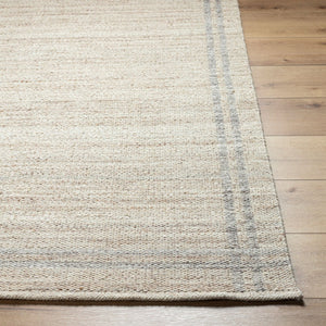 Livabliss Mardin Handwoven Wool Flatweave Rug Artisan Crafted for Entryways and Small Spaces Tan, Ivory 6' x 9' MDI2349-69