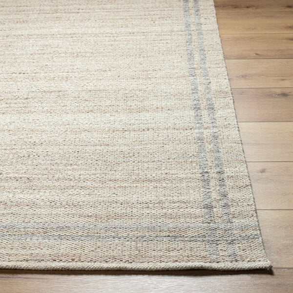 Livabliss Mardin Handwoven Wool Flatweave Rug Artisan Crafted for Entryways and Small Spaces Tan, Ivory 6' x 9' MDI2349-69