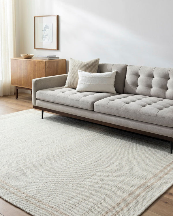 Livabliss Mardin Handwoven Wool Flatweave Rug Artisan Crafted for Entryways and Accent Spaces Ivory, Tan 2'6" x 8' MDI2350-268