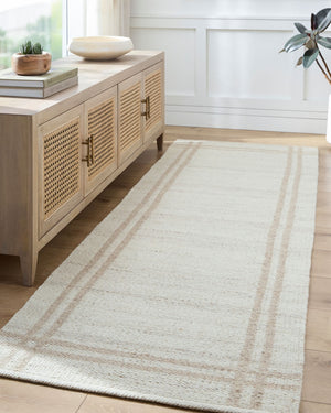 Livabliss Mardin Handwoven Wool Flatweave Rug Artisan Crafted for Entryways and Accent Spaces Ivory, Tan 3'6" x 5'6" MDI2350-3656