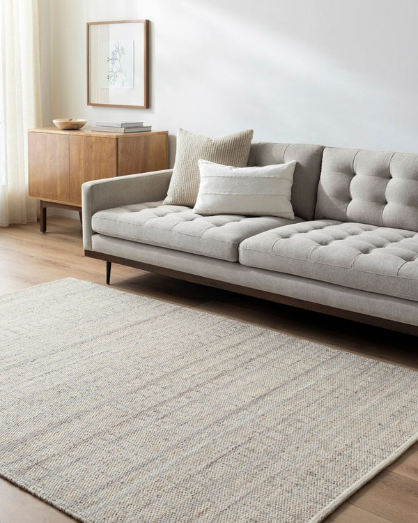 Livabliss Mardin Handwoven Wool Flatweave Rug Artisan Crafted for Entryways and Accent Spaces Tan, Ivory 5' x 7'6" MDI2354-576