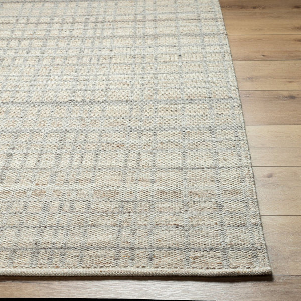 Livabliss Mardin Handwoven Wool Flatweave Rug Artisan Crafted for Entryways and Accent Spaces Tan, Ivory 5' x 7'6" MDI2354-576