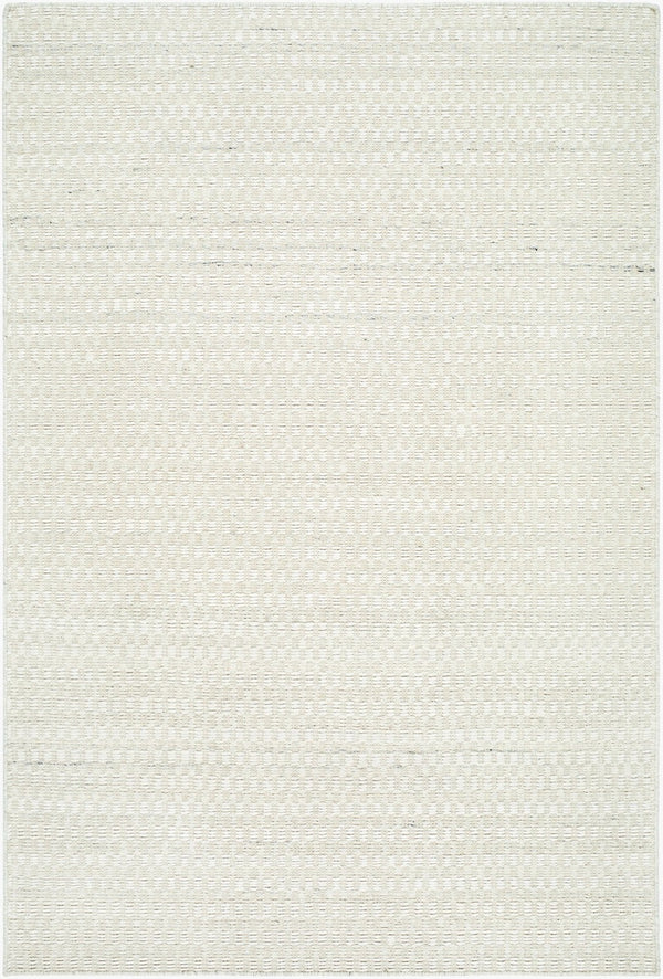 Livabliss Mardin Handmade Flatweave Wool Accent Rug Indian Artisan Craft for Entryway Layering Ivory, Cream 3'6" x 5'6" MDI2357-3656